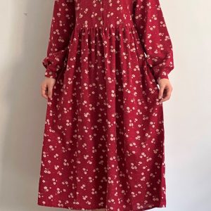 پیراهن بابونه قرمز